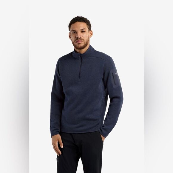 ARC'TERYX  Covert 1/2 Zip Dark Blue Sweatshirt - Picture 1 of 10